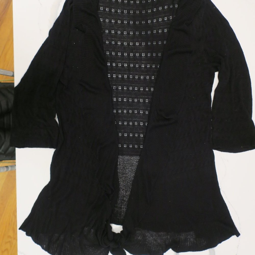 Etcetera Sweater Wrap Black Medium - image 2